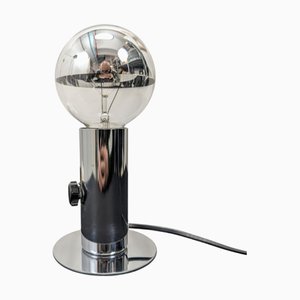 Lampada da tavolo Space Age in acciaio, anni '70