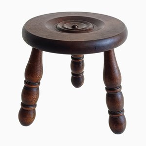 Table d'Appoint Art Déco en Bois par Charles Dudouyt, France