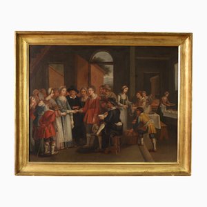 Genre Scene with Wedding, 1830s, Oil on Canvas
