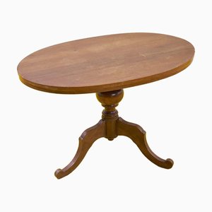 Oval Coffee Table in Wood, 1950s