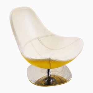 Tirup Sessel aus weißem Leder von Ikea
