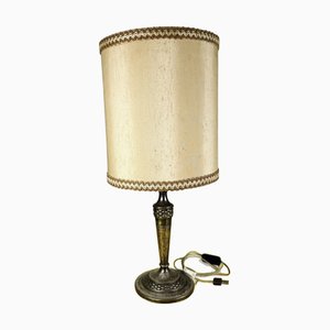 Lámpara de mesa vintage con base de metal
