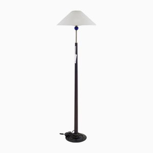 Floor Lamp in Glass and Metal, 1980s