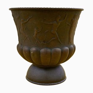 Großer Vasenhalter aus Kupfer, 1930er