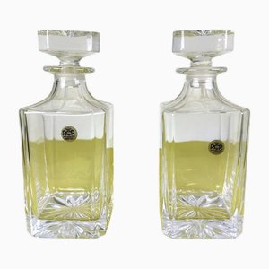 Vintage Crystal Bottles from RCR, Set of 2
