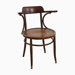 Chaise Vintage en Bois avec Accoudoirs
