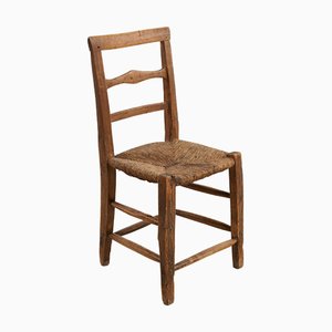 Chaise Vintage en Bois Artisanal