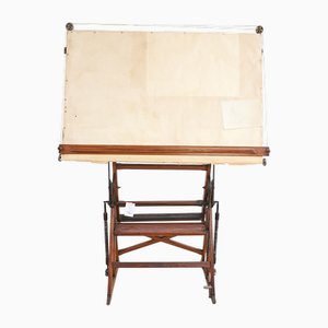Table à Dessin Antique en Bois
