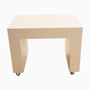 Mobiletto bianco con rotelle