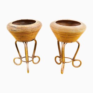 Bamboo Planters, Set of 2