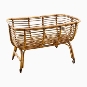 Vintage Bamboo Bed, 1960s