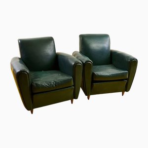 Vintage Club Chairs, 1950s, Set of 2
