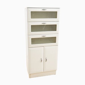 Modern Storage Unit in White Lacquered Wood