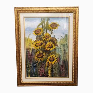Giovanni Lovetti, Sunflowers, Lithograph