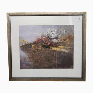 Renzo Crociara, Lithograph, Framed