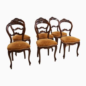 Louis Philip Style Chairs, Set of 6