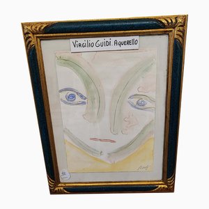 Virgilio Guidi, Watercolor on Paper