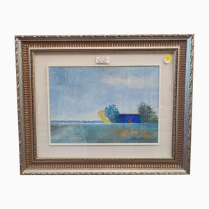 Omicioli, 1960s, Huile sur Toile