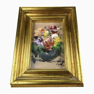 flower painting oil on canvas renzo small