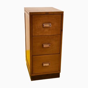 Meuble d'Archivage Vintage en Bois