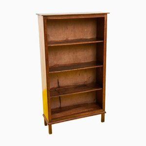 Antique Wooden Bookcase in Walnut, 1900s