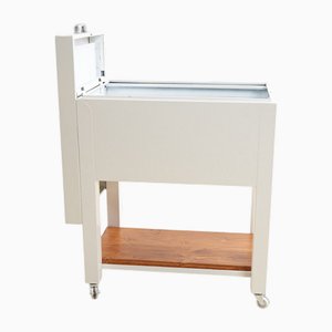 Vintage Industrial Style White Cabinet