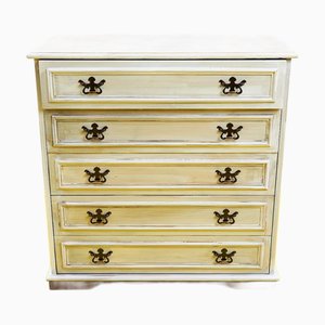 Commode à Tiroirs Vintage en Blanc
