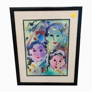 Ernesto Treccani, Untitled, Oil on Canvas, Framed