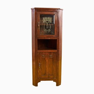 Rustikaler kantonaler Eckschrank, 1900er