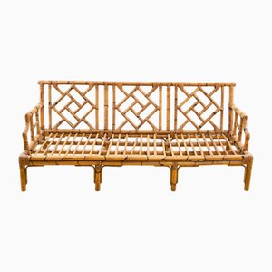 Vintage Bamboo Sofa, 1970s