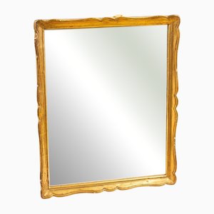 Vintage Wooden Mirror, 1950s