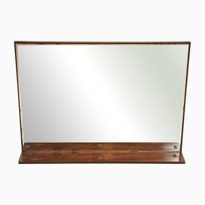 Art Deco Mirror with Wooden Base