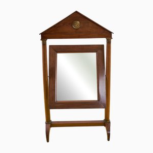 Antique Empire Psyche Floor Mirror, 1800s