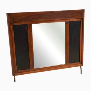 Floor Mirror with Wooden Frame
