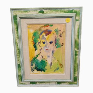 Ernesto Treccani, Untitled, Oil on Canvas, Framed