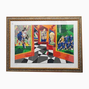 Ugo Nespolo, Football Match, Paper