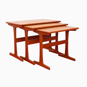 Teak Nesting Tables by Arne Wahl Iversen for Vinde Møbelfabrik, 1960s, Set of 3