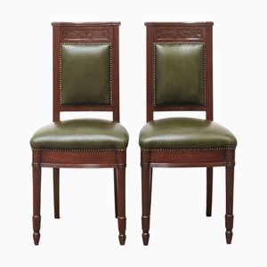 Set of Late 19th Century Chairs in Mahogany Wood, 1890s,