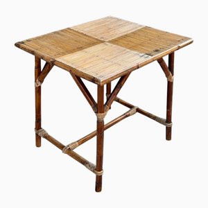 Französischer Mitte des 20. Jh. Tisch aus Bambus von Audoux Minet, 1950er