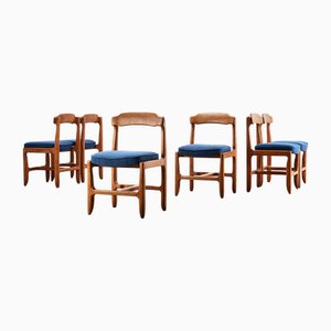 Veronique Dining Chairs by Guillerme & Chambron for Vos Maison, France, 1960s, Set of 6