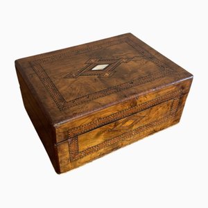 Victorian Tunbridge Ware Inlaid Trinket Box, 1860s