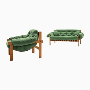 Set aus Balassa Sofa und Sesseln von Ipoly Furniture Company, 1970er