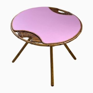 Table Basse Vintage en Rotin, 1960s