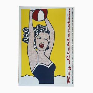 Roy Lichtenstein, Girl with Ball, 1961, Paper
