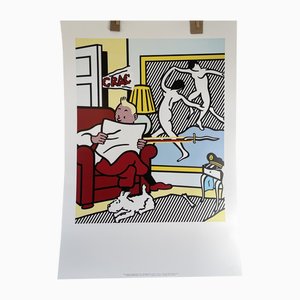 Roy Lichtenstein, Tintin Reading, 1993, Documento