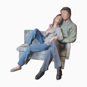 Figur auf Bank Harz Dekorativ