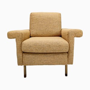 Vintage Yellow Fabric Armchair, 1960s