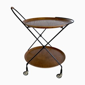 Skandinavischer Vintage Servierwagen mit Handgepäck, 1960er