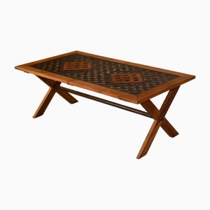 Tavolino da caffè Urban Furniture in quercia e ghisa, anni '70