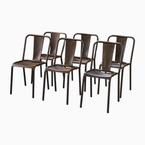 Chaises Modèle T3 par Xavier Pauchardmf ou Tolix, 1950s, Set de 6